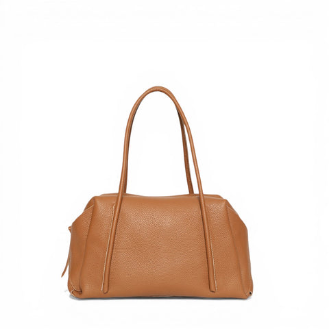 Solara Satchel in Miel Italian Buffalo Cowhide