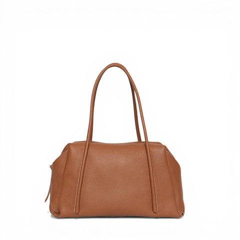Solara Satchel in Caramel Italian Buffalo Cowhide
