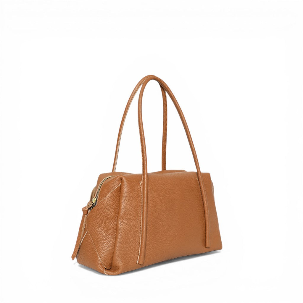 Solara Satchel in Miel Italian Buffalo Cowhide