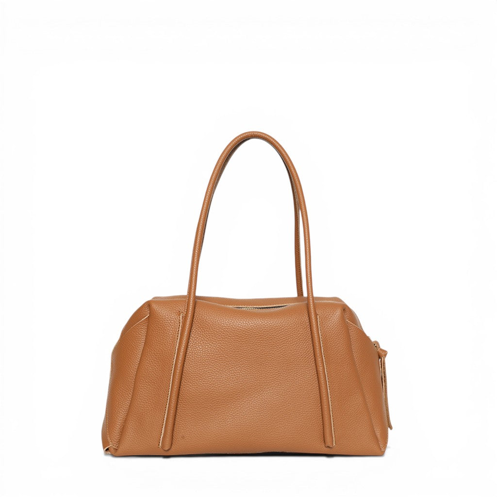 Solara Satchel in Miel Italian Buffalo Cowhide