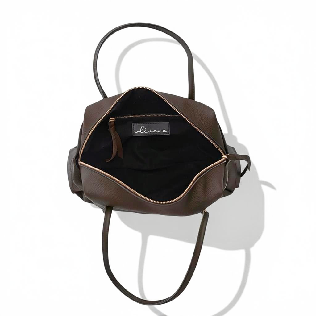 Solara Satchel in Chestnut Italian Buffalo Cowhide