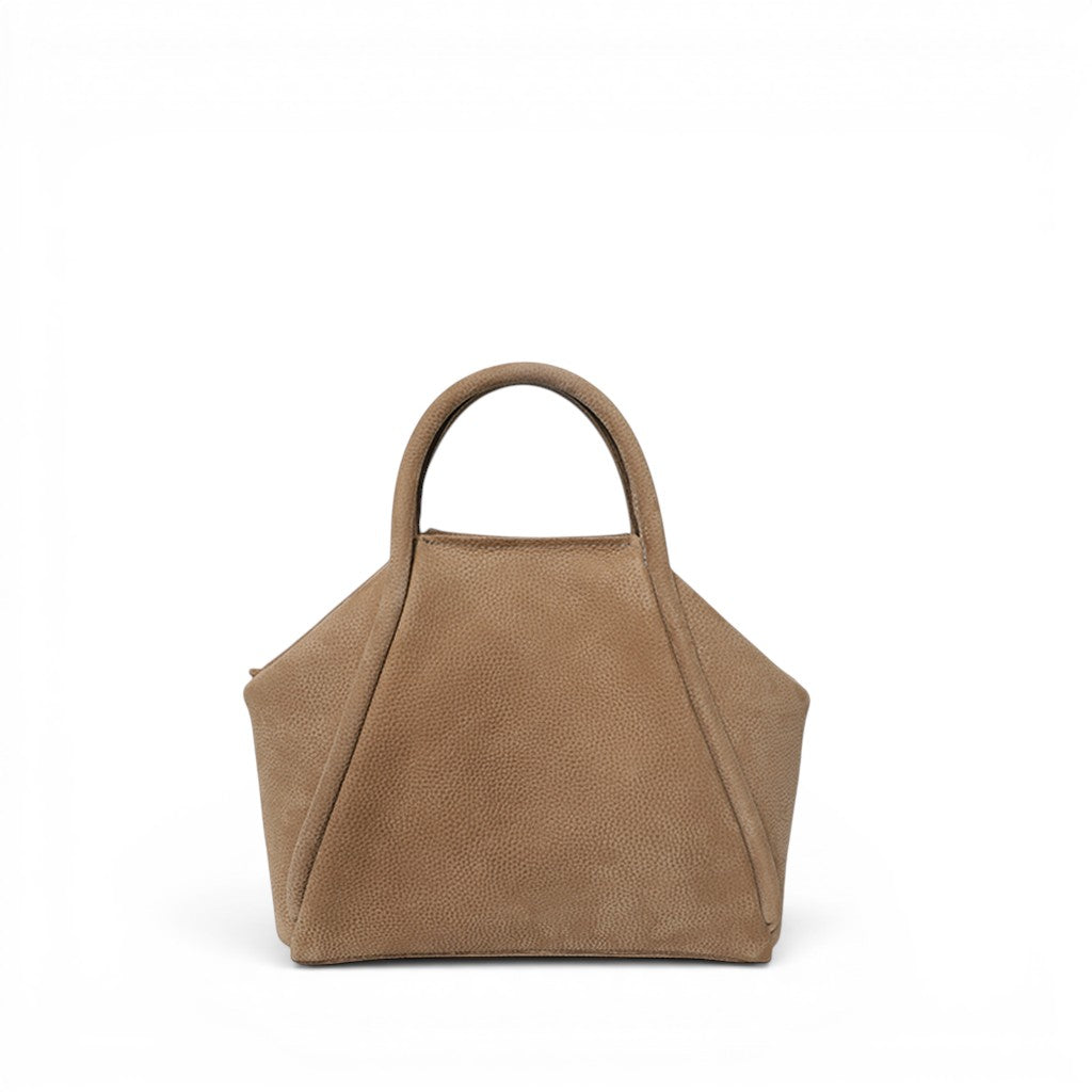Taya Top Handle Crossbody in Biscotto Nubuck