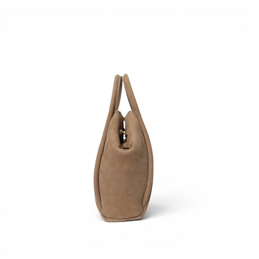 Taya Top Handle Crossbody in Biscotto Nubuck