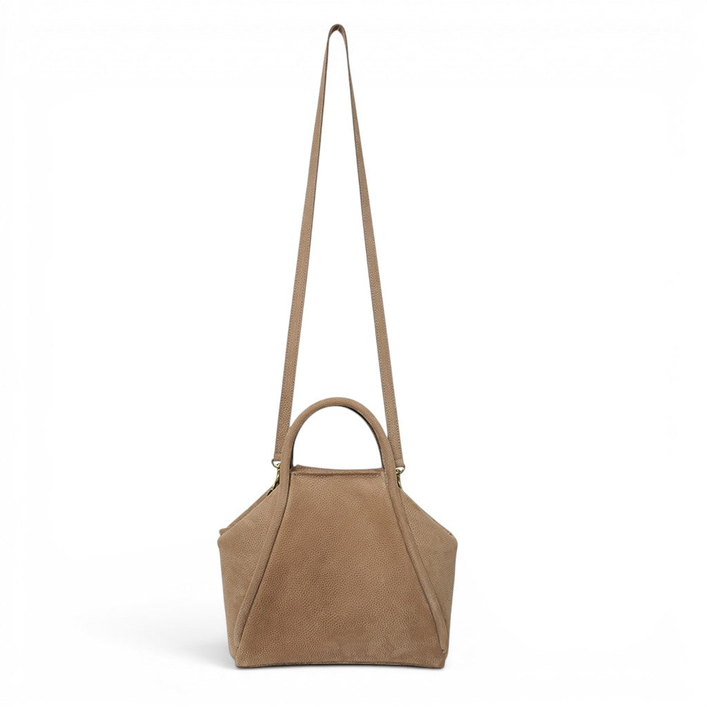 Taya Top Handle Crossbody in Biscotto Nubuck
