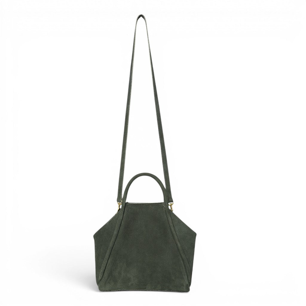 Taya Top Handle Crossbody in Moss Nubuck