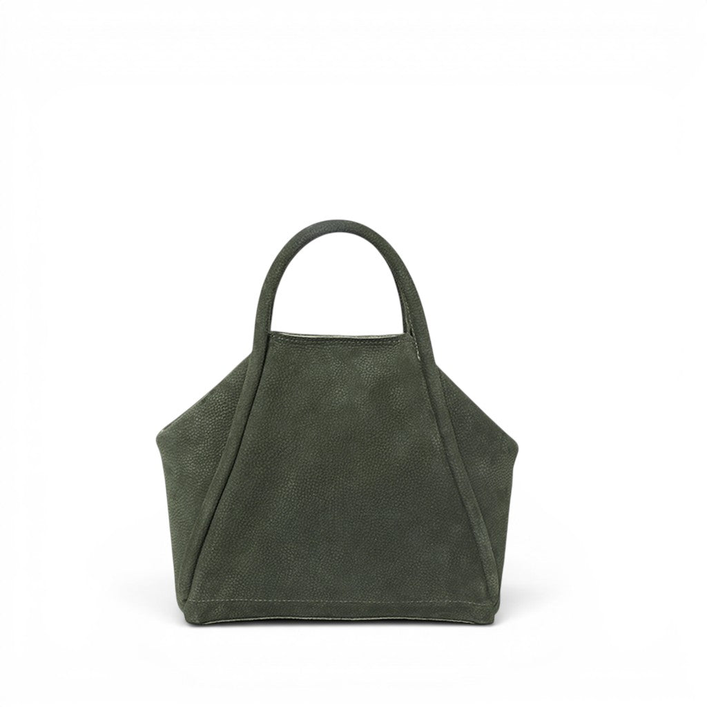 Taya Top Handle Crossbody in Moss Nubuck