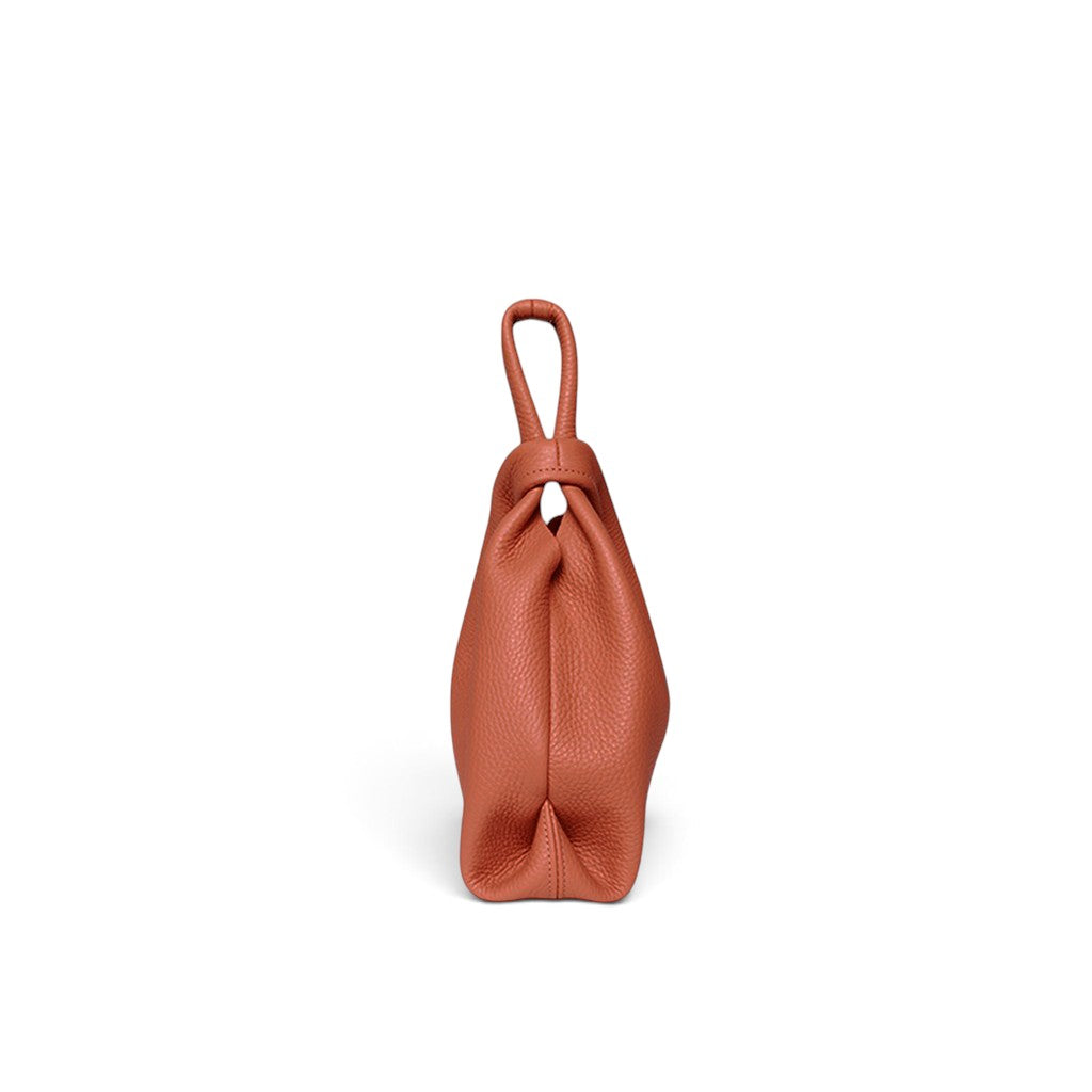 Amalia Top Handle Crossbody in Auburn Italian Buffalo Cowhide