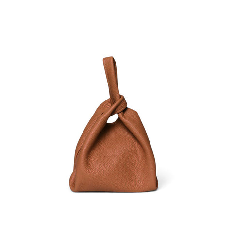 Amalia Top Handle Crossbody in Caramel Italian Buffalo Cowhide