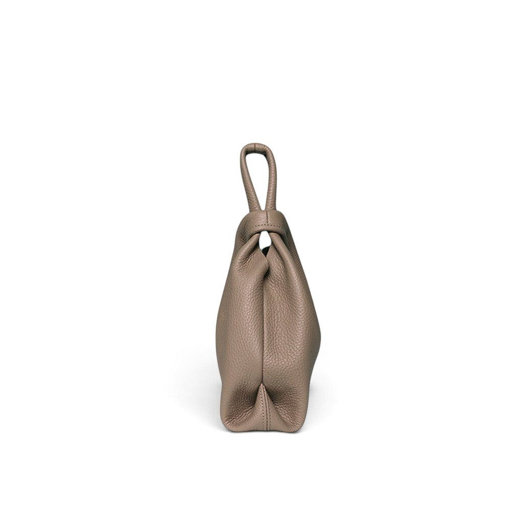 Amalia Top Handle Crossbody in Portobello Italian Buffalo Cowhide