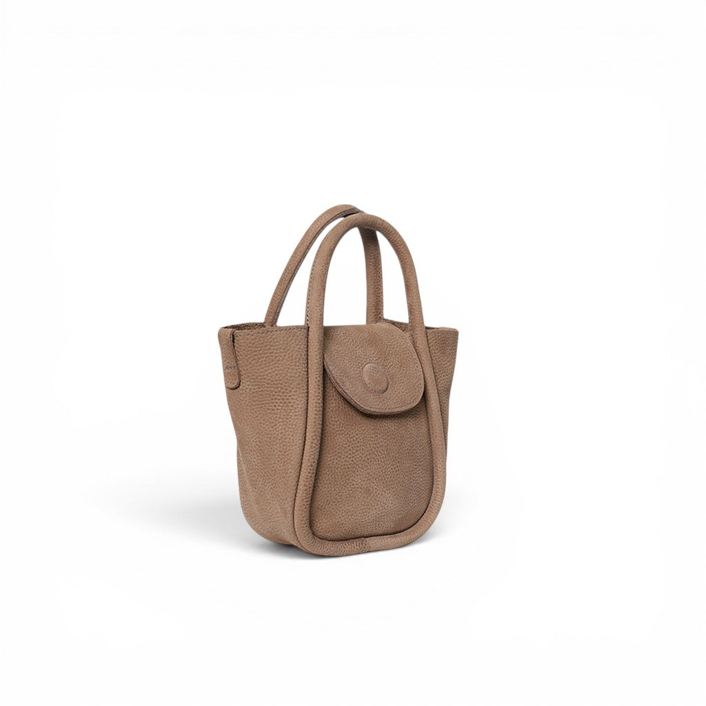 Mini Ellis Top Handle Crossbody in Biscotto Nubuck