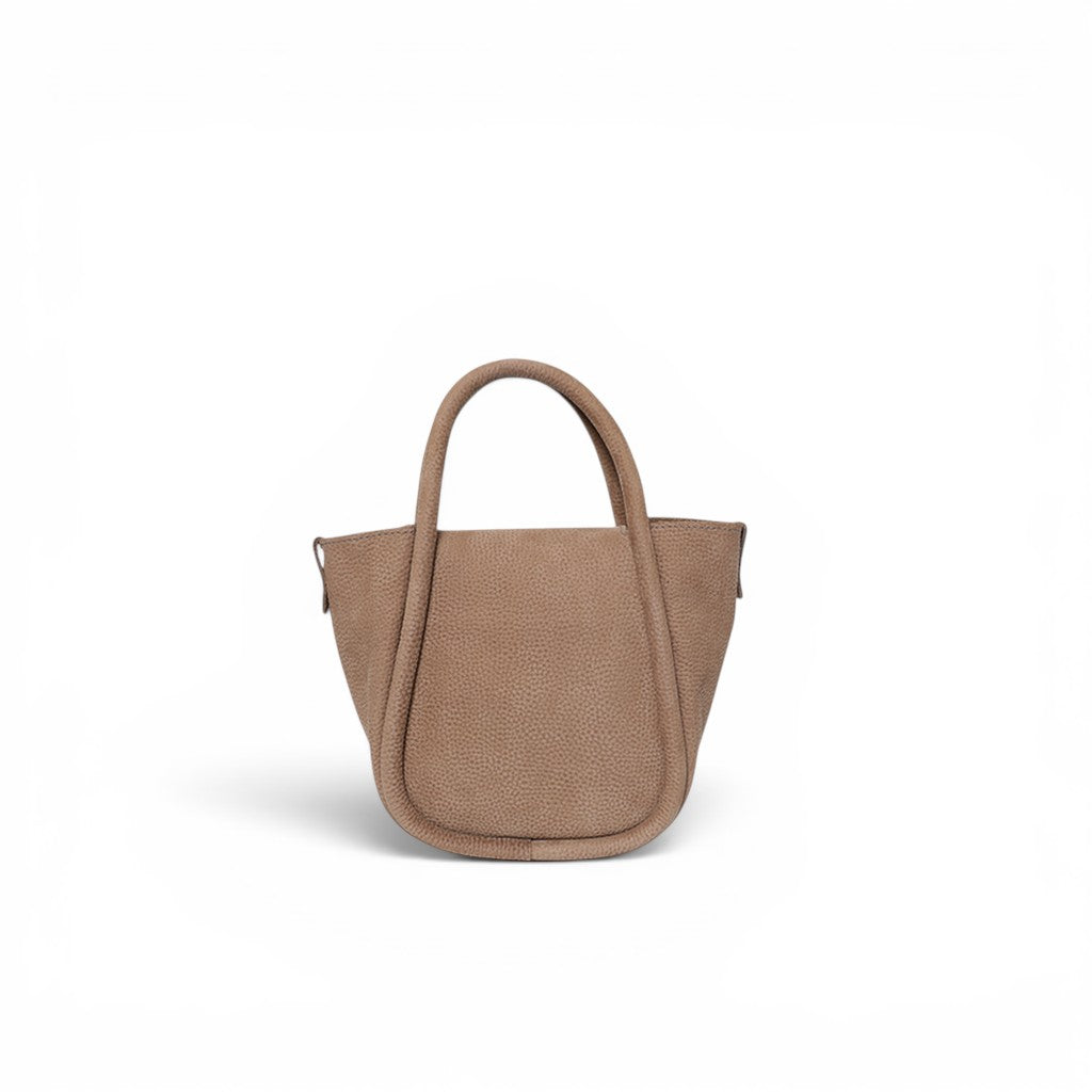 Mini Ellis Top Handle Crossbody in Biscotto Nubuck