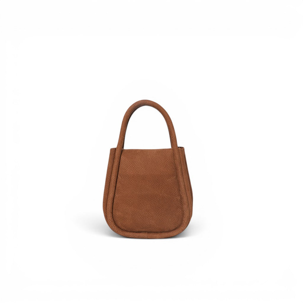Mini Ellis Top Handle Crossbody in Brandy Nubuck