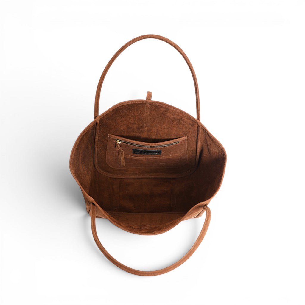 Ellis Hobo Tote in Brandy Nubuck