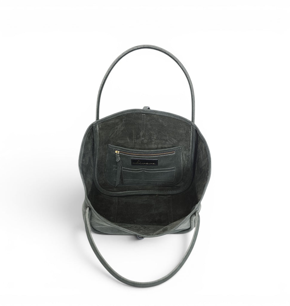Ellis Hobo Tote in Moss Nubuck