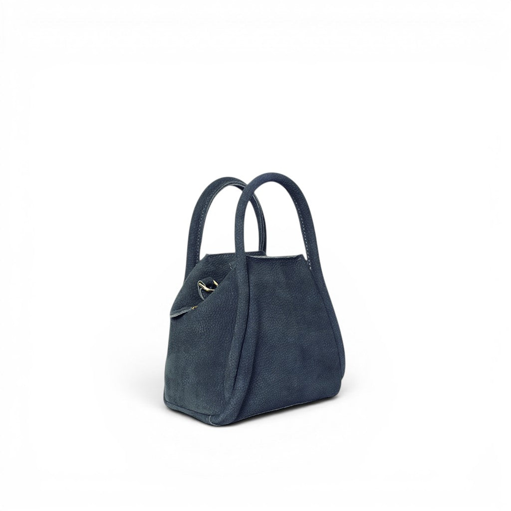 Mini Taya Top Handle Crossbody in Ink Nubuck