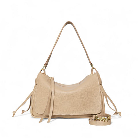 Remi Medium Slouchy Shoulder in Cappuccino Buffalo Cowhide