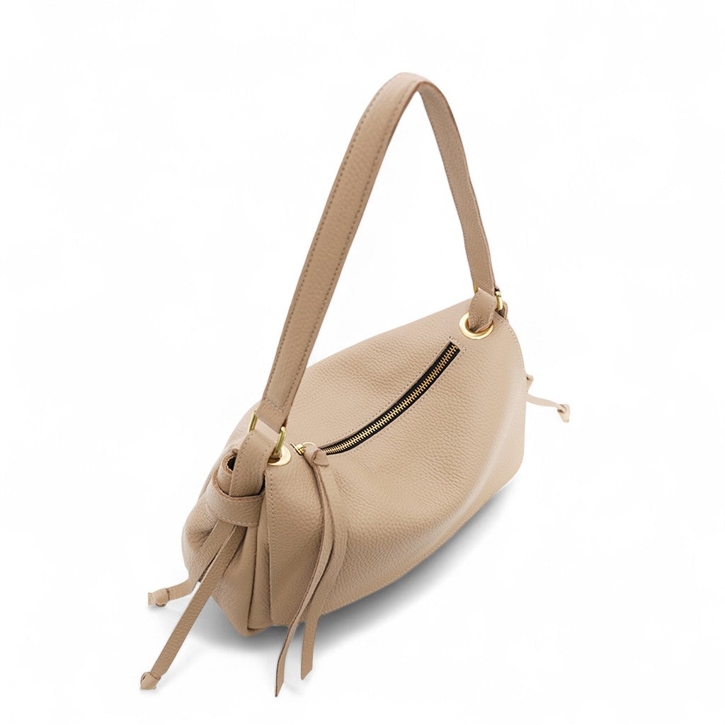 Remi Medium Slouchy Shoulder in Cappuccino Buffalo Cowhide