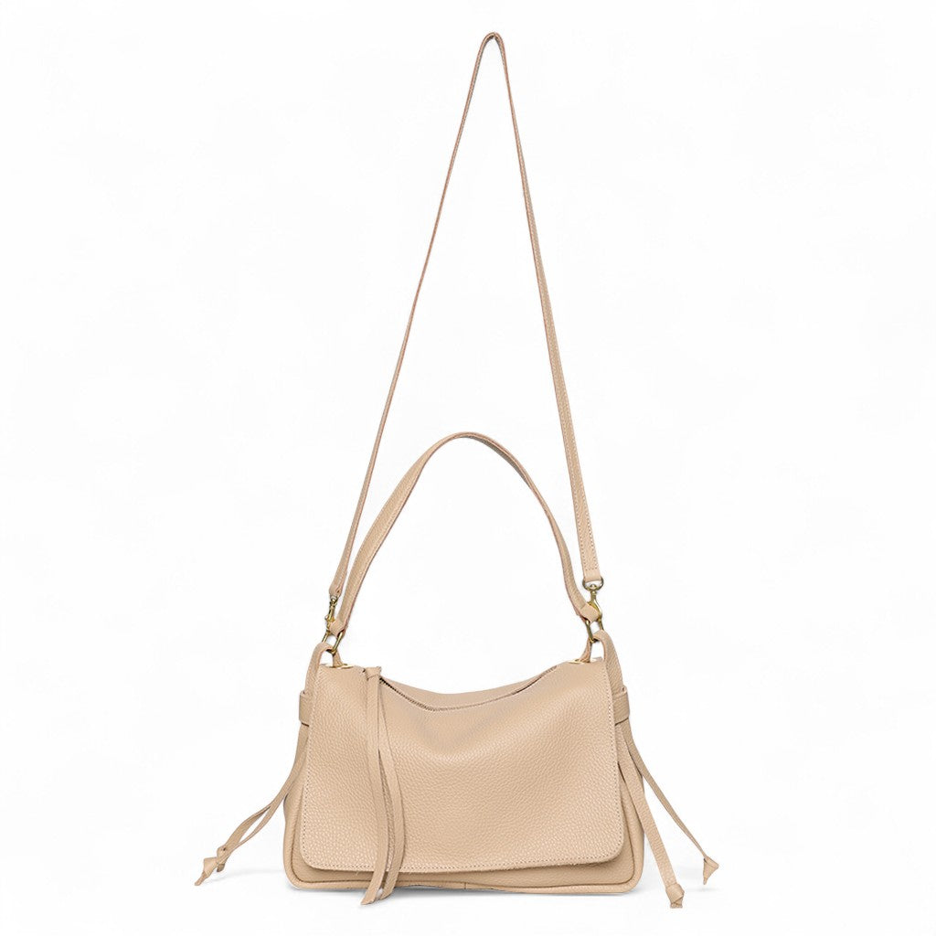 Remi Medium Slouchy Shoulder in Cappuccino Buffalo Cowhide