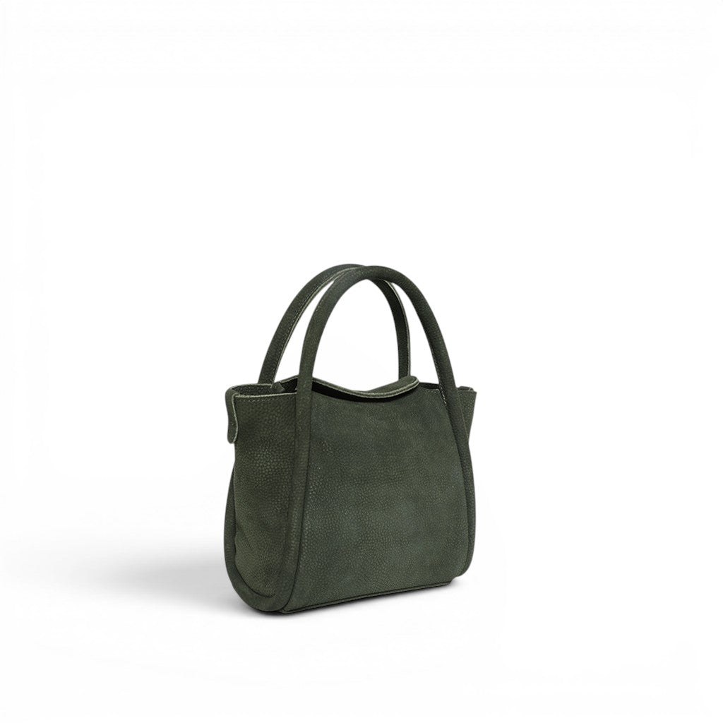 Mini Serena Top Handle Crossbody in Moss Nubuck