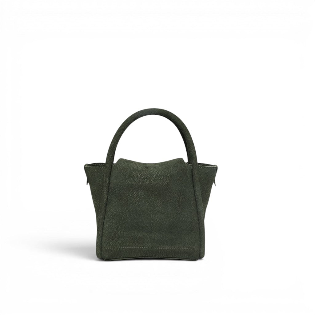 Mini Serena Top Handle Crossbody in Moss Nubuck