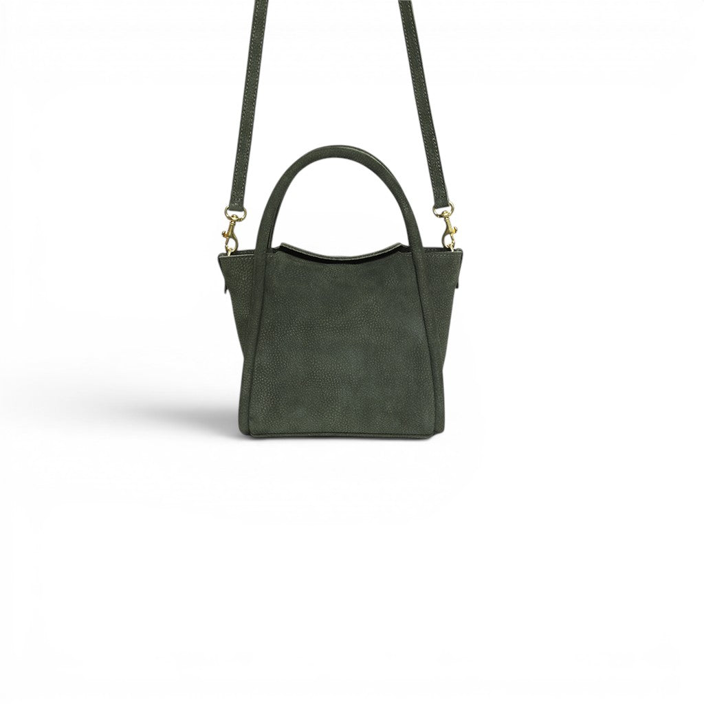 Mini Serena Top Handle Crossbody in Moss Nubuck