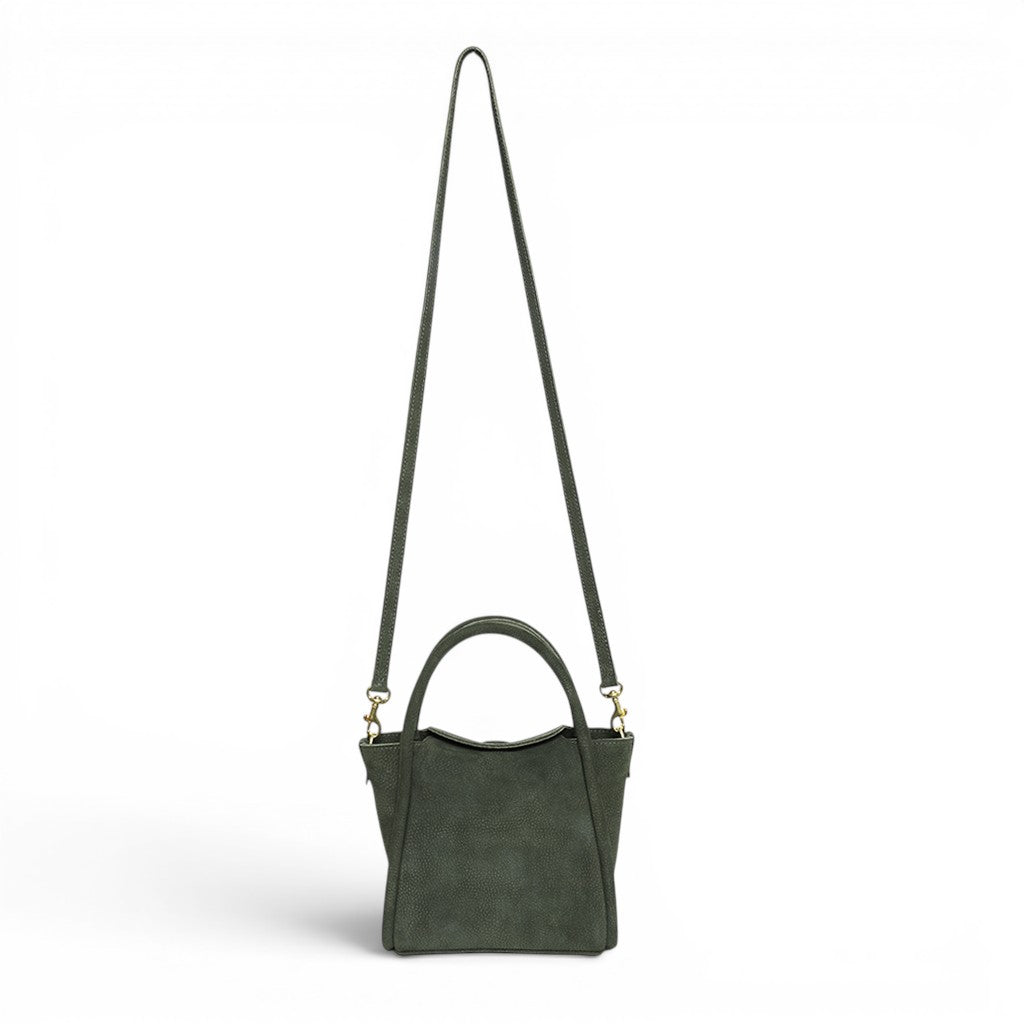 Mini Serena Top Handle Crossbody in Moss Nubuck