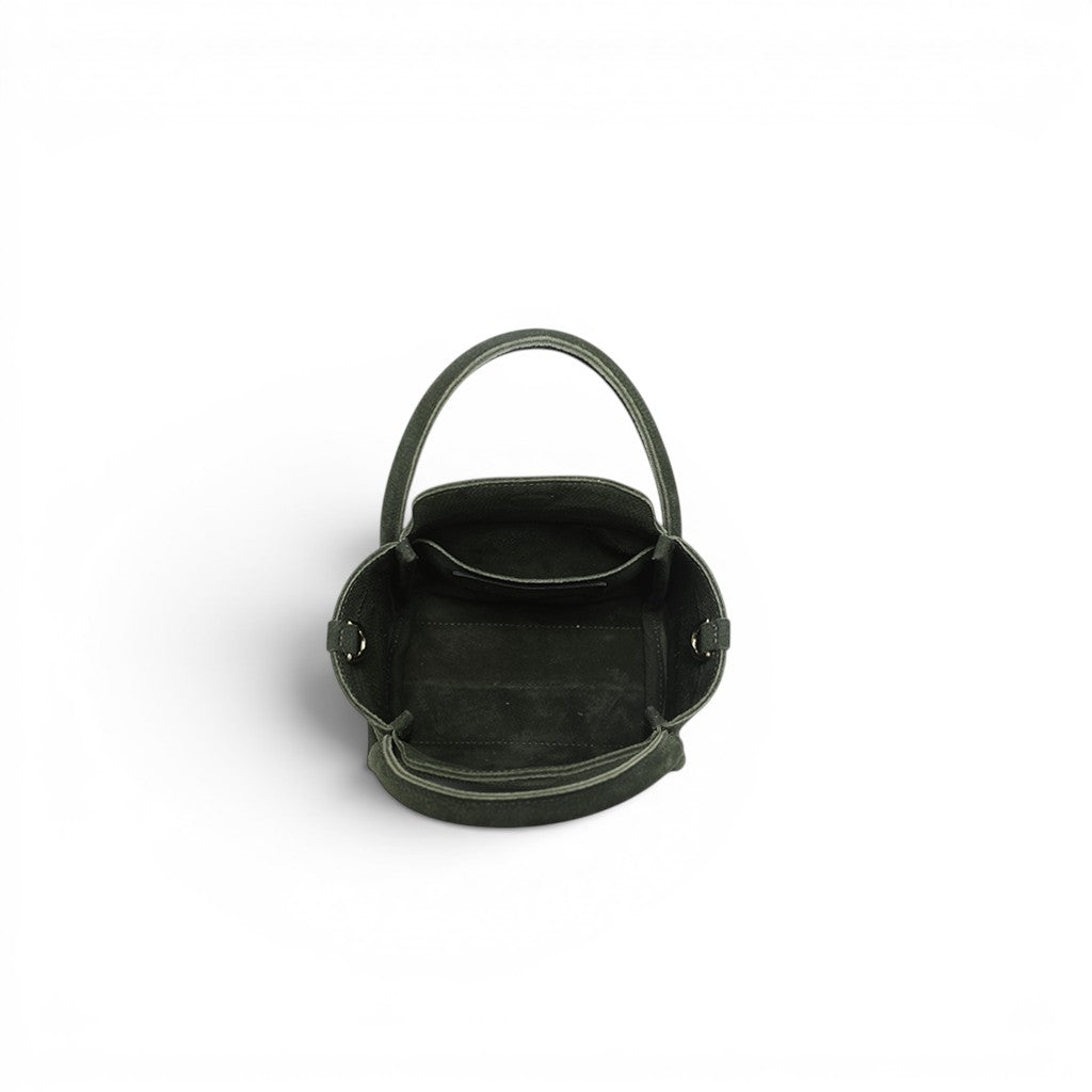Mini Serena Top Handle Crossbody in Moss Nubuck