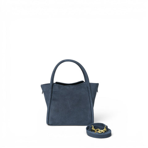 Mini Serena Top Handle Crossbody in Ink Nubuck