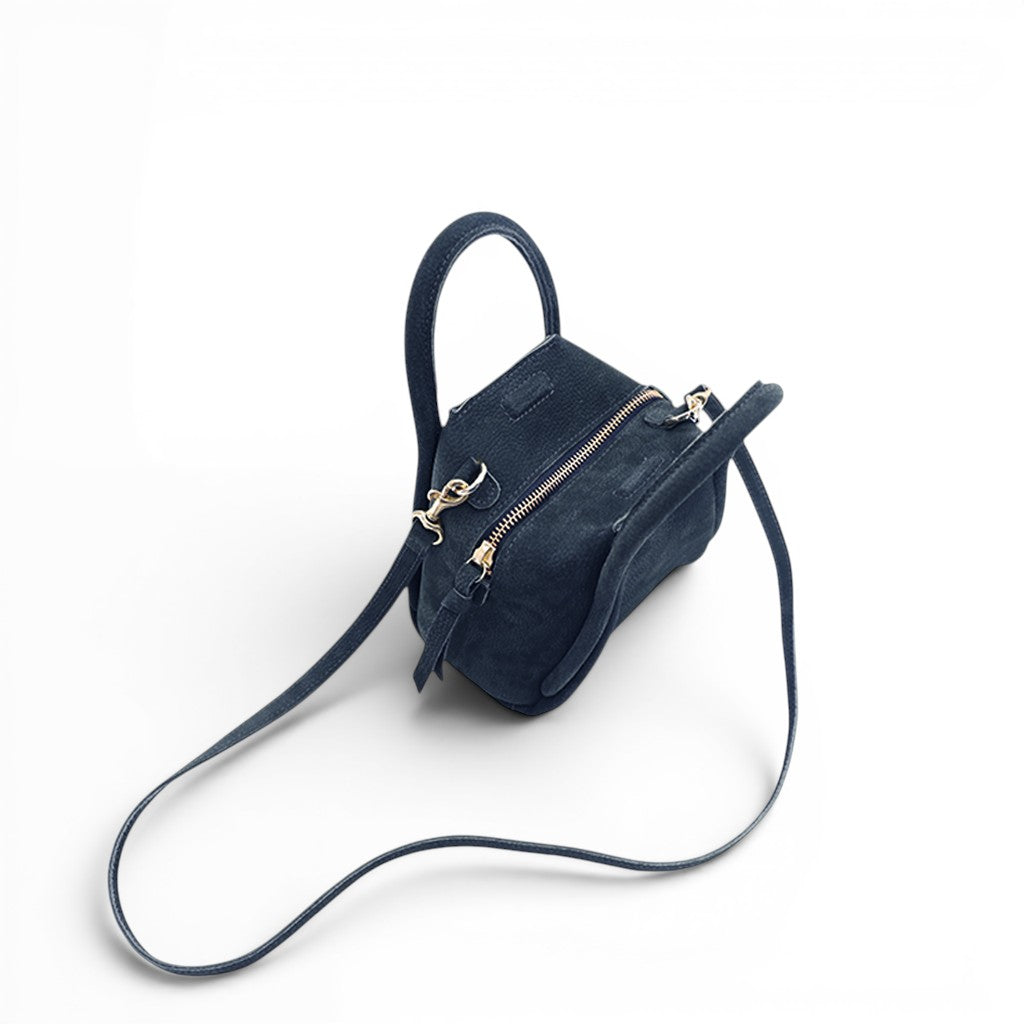 Mini Taya Top Handle Crossbody in Ink Nubuck