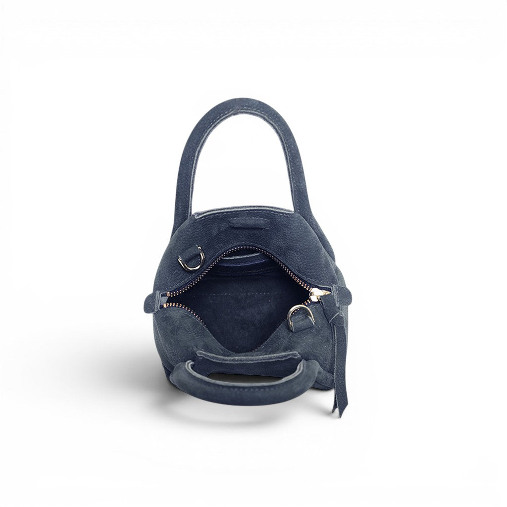 Mini Taya Top Handle Crossbody in Ink Nubuck