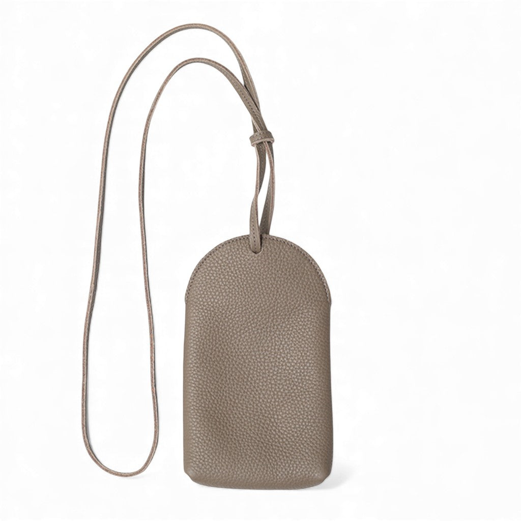 Paulina Phone Bag in Portobello Italian Buffalo Cowhide