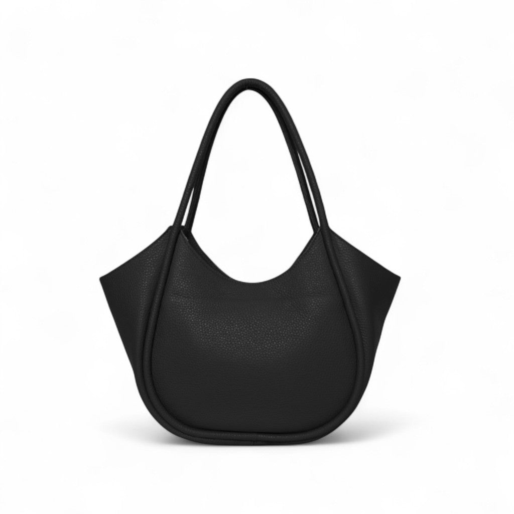 Eden Tote in Black Italian Buffalo Cowhide