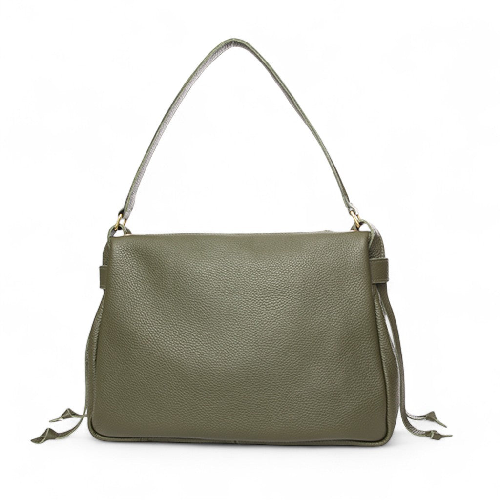 Reese Large Slouchy Shoulder in Cypress Buffalo Cowhide