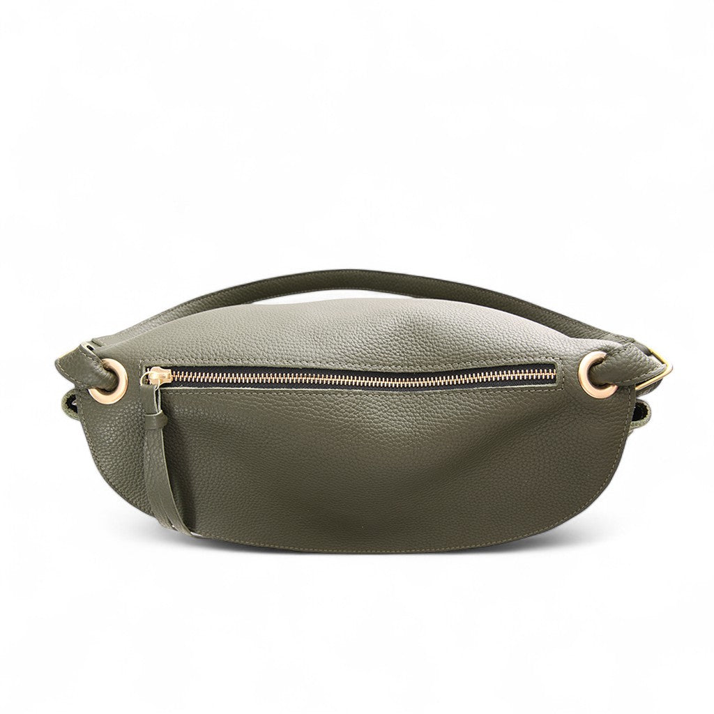 Reese Large Slouchy Shoulder in Cypress Buffalo Cowhide