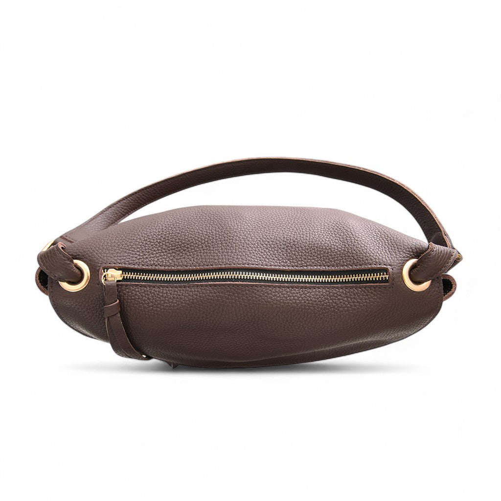 Reese Large Slouchy Shoulder in Chestnut Buffalo Cowhide