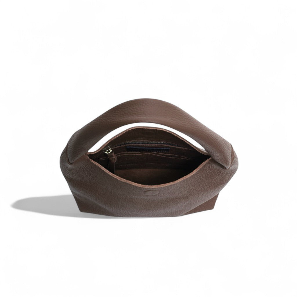 Alessia Shoulder Bag in Chestnut Italian Buffalo Cowhide