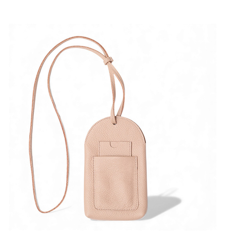Paulina Phone Bag in Nude Italian Buffalo Cowhide