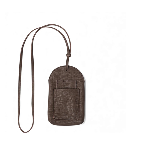 Paulina Phone Bag in Chestnut Italian Buffalo Cowhide