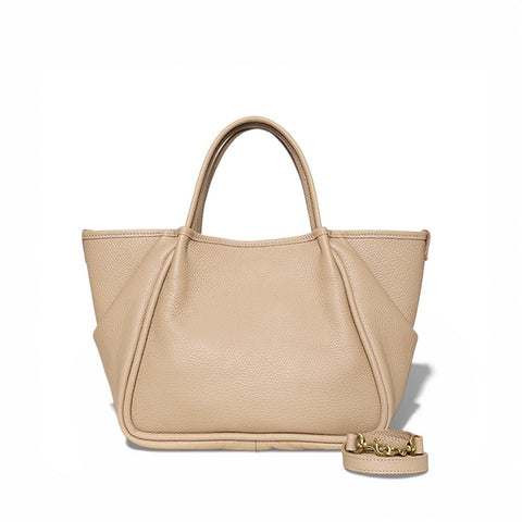 Vittoria Tote in Cappuccino Italian Buffalo Cowhide