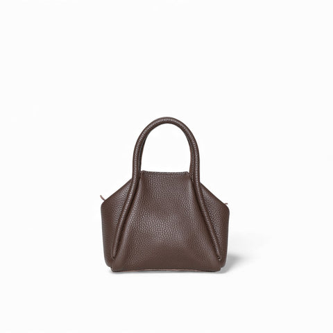 Mini Taya Top handle Crossbody in Chestnut Italian Buffalo Cowhide