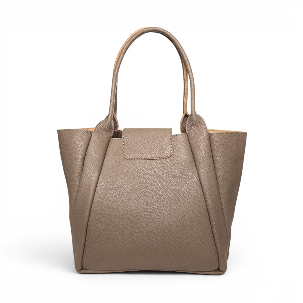 Hudson Tote in Portobello Italian Buffalo Cowhide