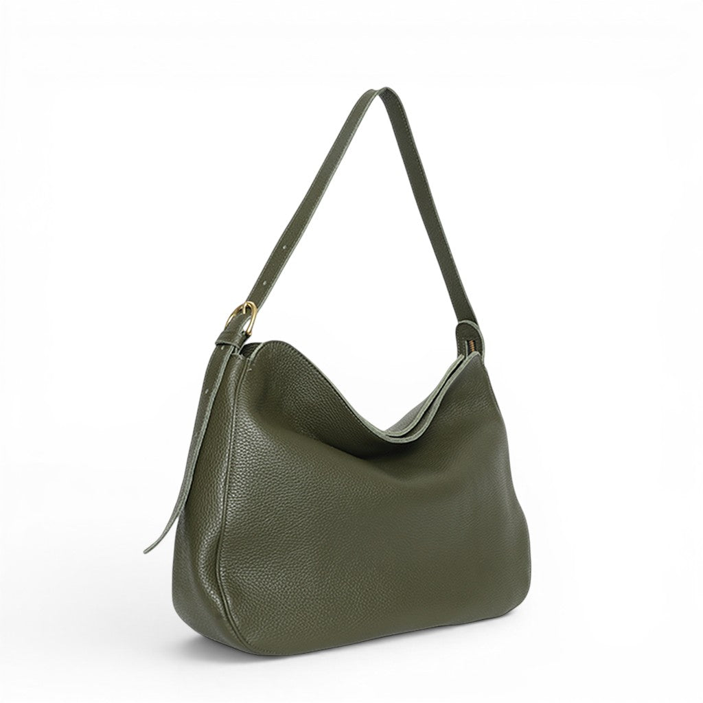 Savina Shoulder Bag in Cypress Italian Buffalo Cowhide