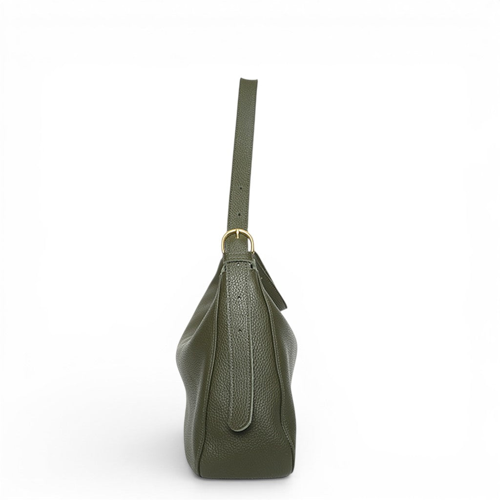 Savina Shoulder Bag in Cypress Italian Buffalo Cowhide