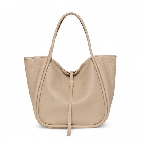 Ellis Hobo Tote in Cappuccino Buffalo Cowhide