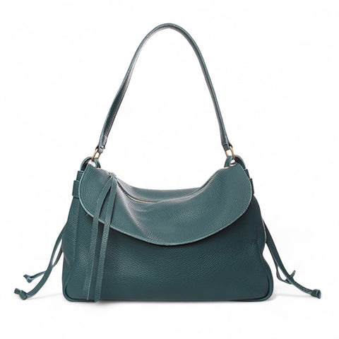 Reese Large Slouchy Shoulder in Mediterranea Buffalo Cowhide
