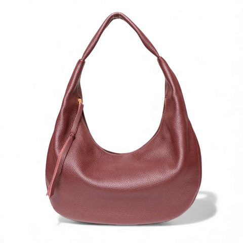 Lucia Hobo in Barolo Italian Buffalo Cowhide