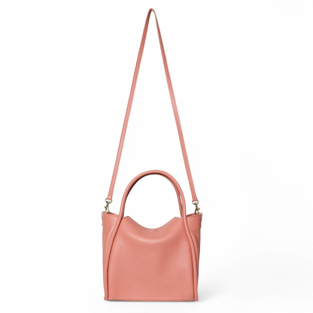 Serena Satchel Crossbody in Blossom Italian Buffalo Cowhide