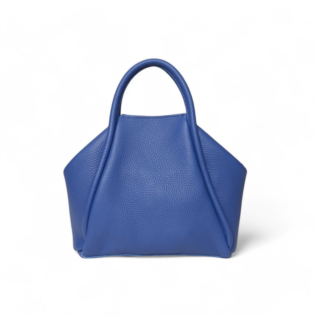 Taya Top Handle Crossbody in Lapis Italian Buffalo Cowhide