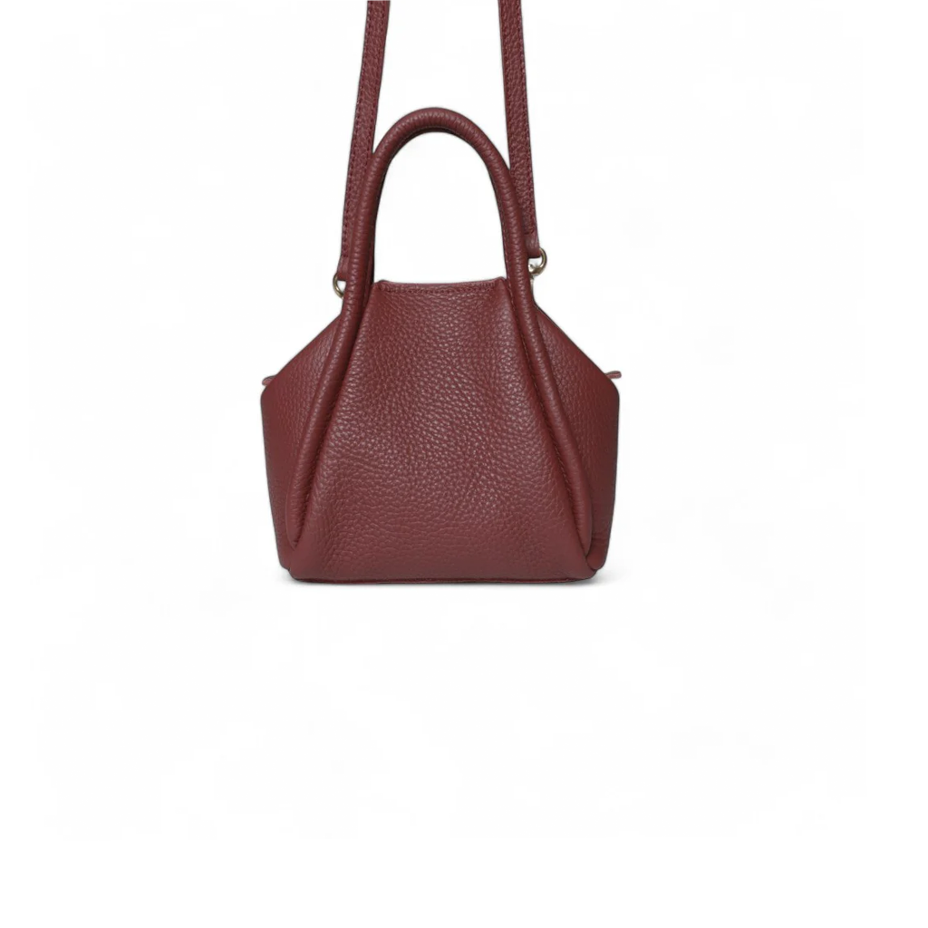 MINI Taya Top handle Crossbody in Barolo Italian Buffalo Cowhide