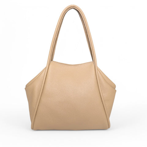 Taya Tote Cappuccino Italian Buffalo Cowhide